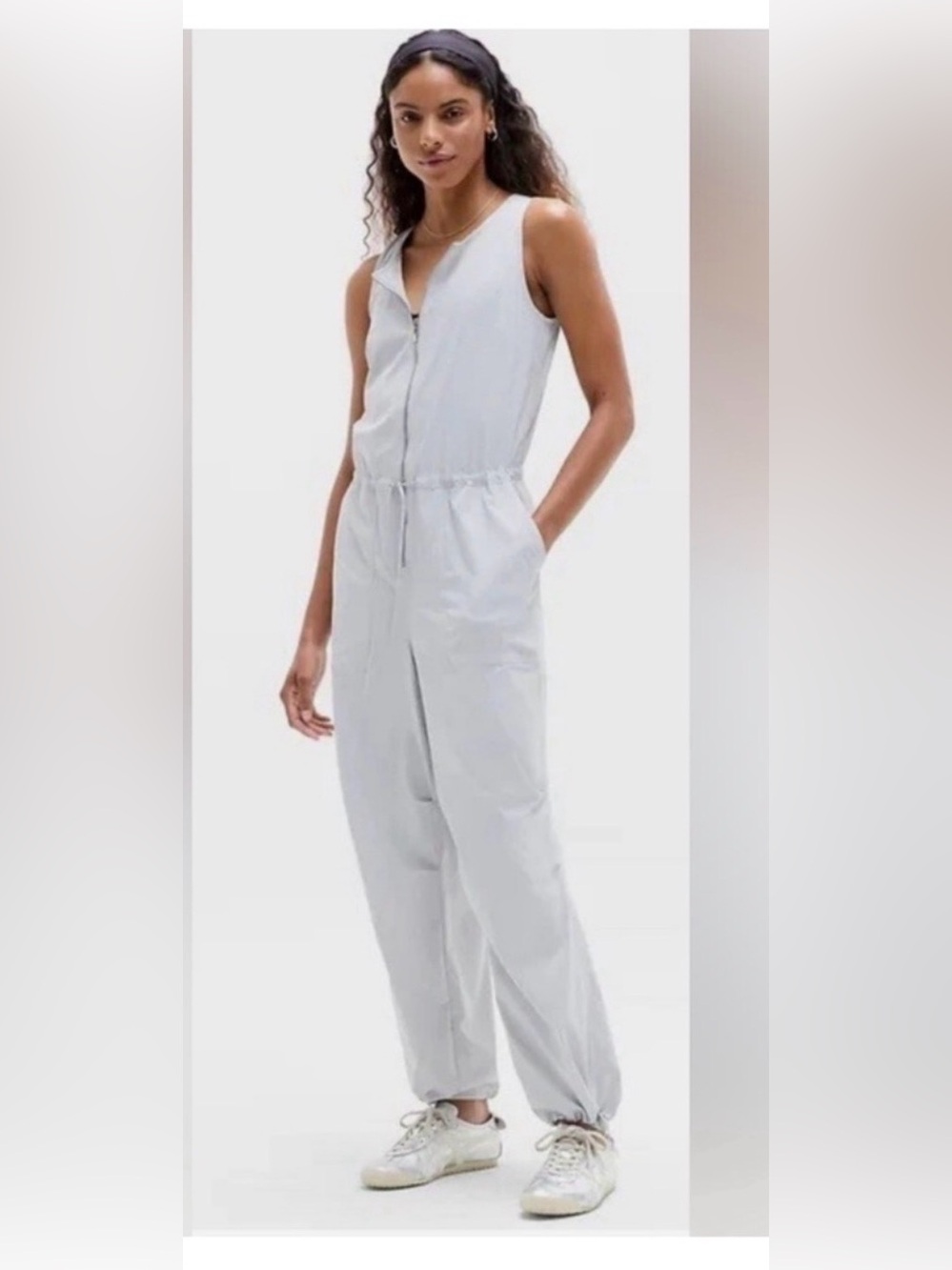 Athleta gray flex jumpsuit size small